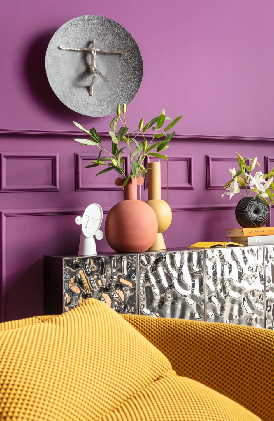 KARE Wandobjekt Umano Silber Ø60cm