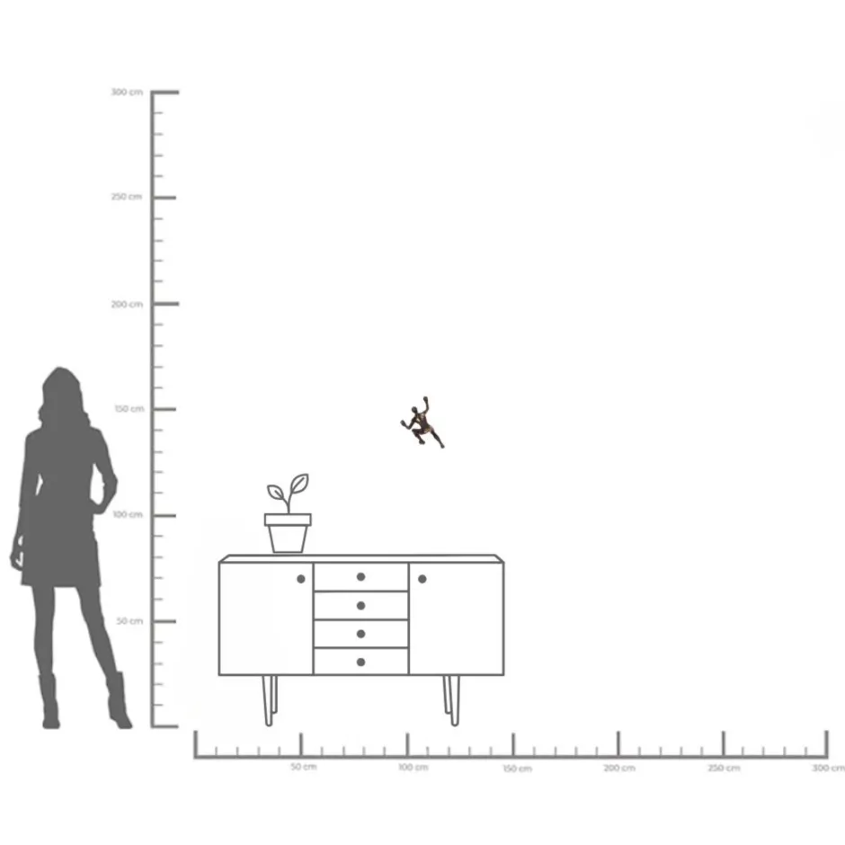 KARE Wandschmuck Climber 14x23cm