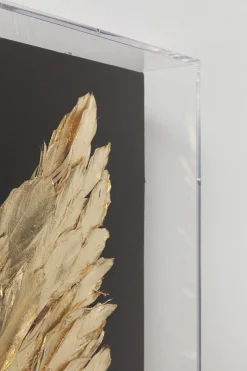 KARE Wandschmuck Wings Gold Black 120x120cm