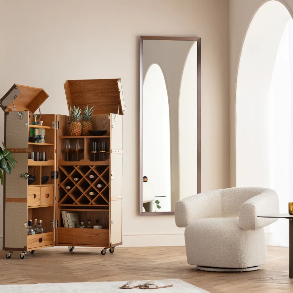 KARE Wandspiegel Arezzo Coffee 70x200cm