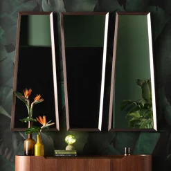 KARE Wandspiegel Arezzo Coffee Trapez 65(45)x160cm