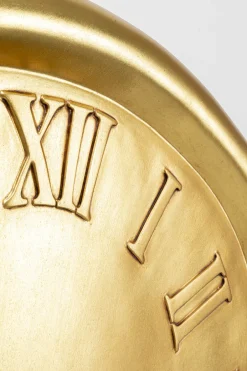 KARE Wanduhr Big Drop Gold 92x127cm