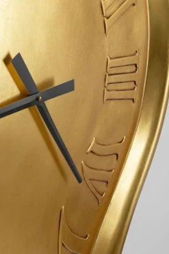 KARE Wanduhr Big Drop Gold 92x127cm