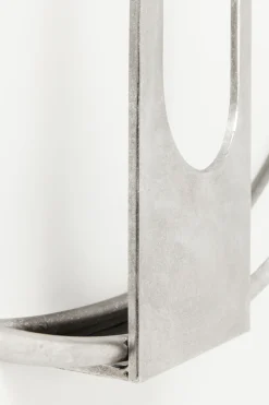 KARE Wanduhr Clip Silber Ø60cm