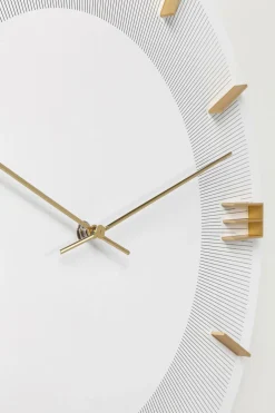KARE Wanduhr Leonardo Weiß/Gold ��49cm