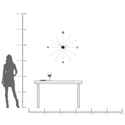 KARE Wanduhr Like Umbrella Black