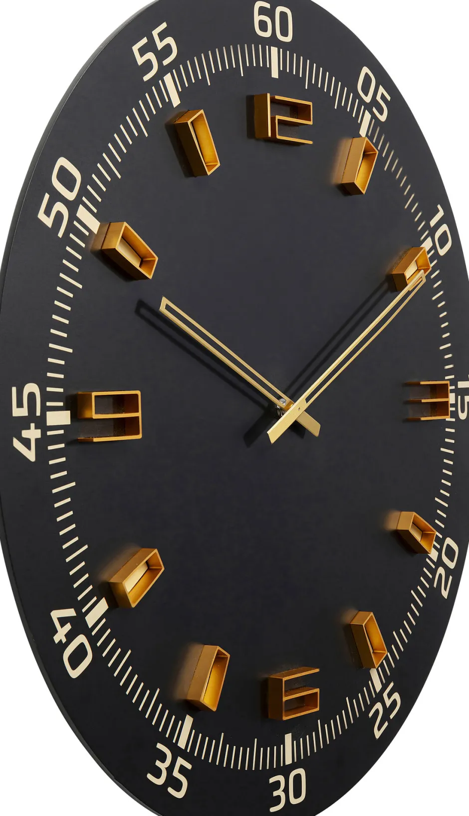 KARE Wanduhr Milk Bar Schwarz Ø60cm