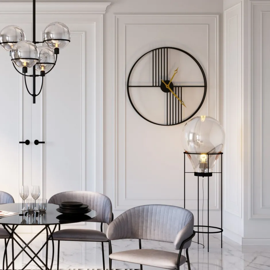 KARE Wanduhr Strings Ø60cm