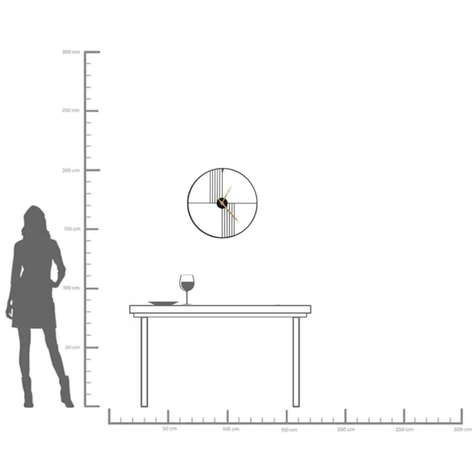 KARE Wanduhr Strings Ø60cm