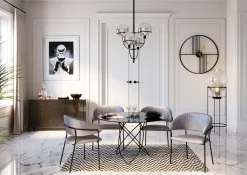 KARE Wanduhr Strings Ø60cm