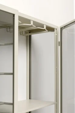 KARE Wandweinregal Porto Greige 75x80cm