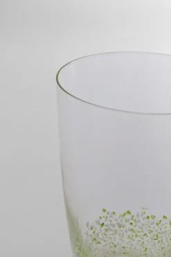 KARE Wasserglas Confetti Grün 15 cm