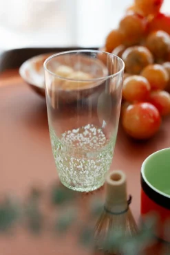 KARE Wasserglas Confetti Grün 15 cm