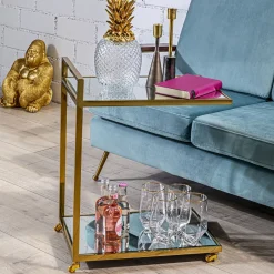 KARE Wasserglas Diamond Gold Rim