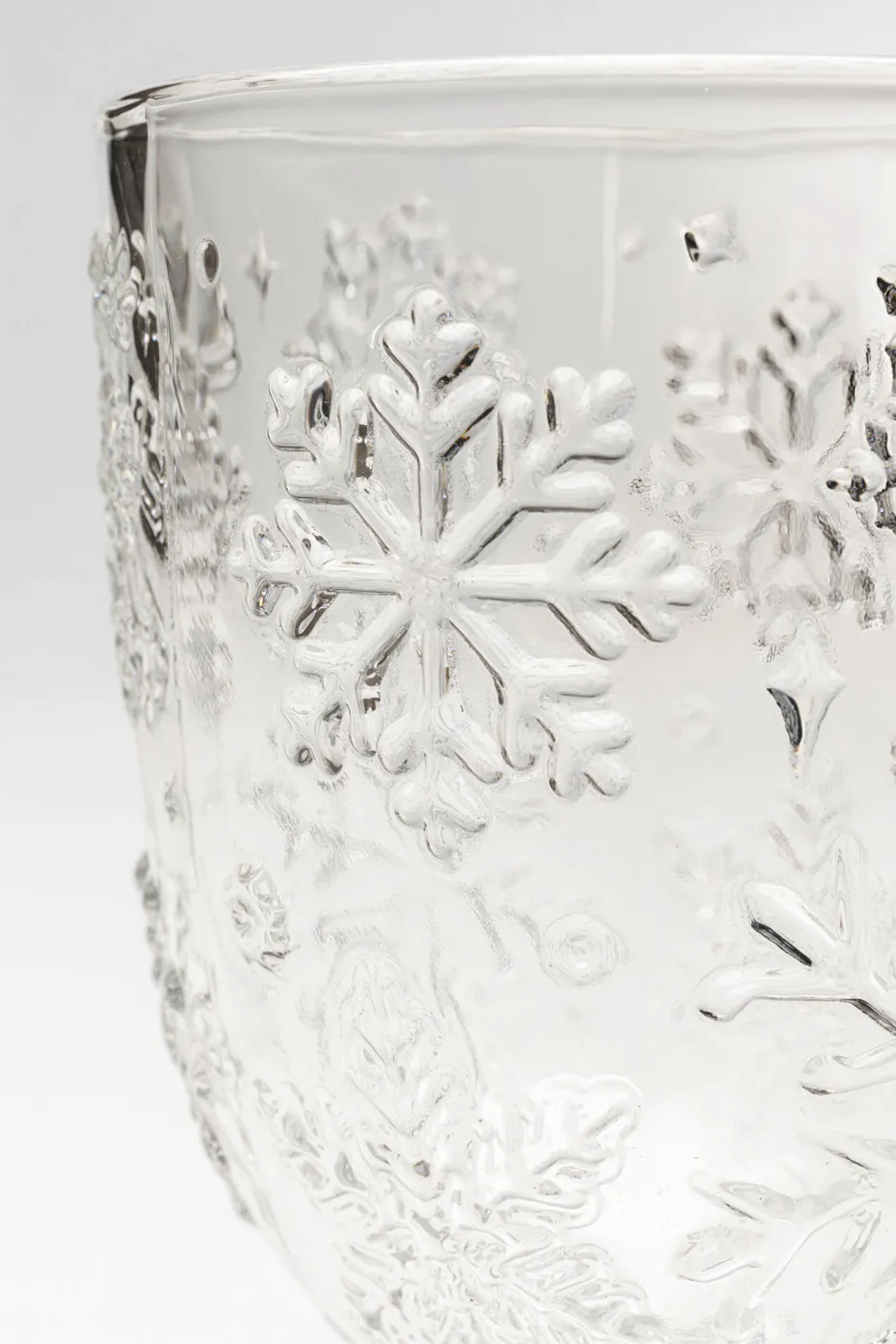 KARE Weinglas Ice Flowers Klar