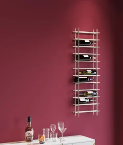 KARE Weinregal Cape Town Hellgrau 45x136cm