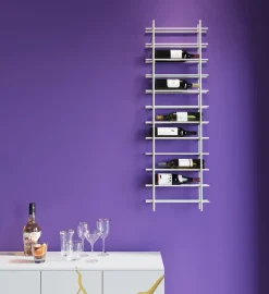 KARE Weinregal Cape Town Hellgrau 45x136cm