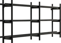 KARE Weinregal Cape Town Schwarz 80x34cm