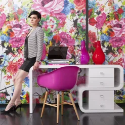 KARE White Club Schreibtisch Snake 150x70cm