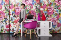 KARE White Club Schreibtisch Snake 150x70cm