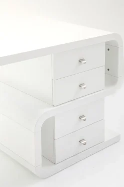 KARE White Club Schreibtisch Snake 150x70cm