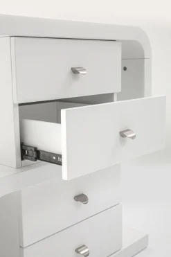 KARE White Club Schreibtisch Snake 150x70cm